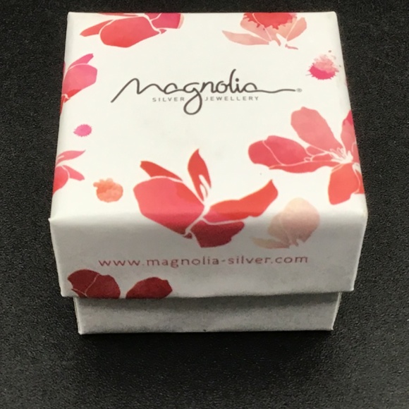 - Rose Shaped Turquoise Silver Stud Earrings by Magnolia Jewelry - Picture 6 of 7